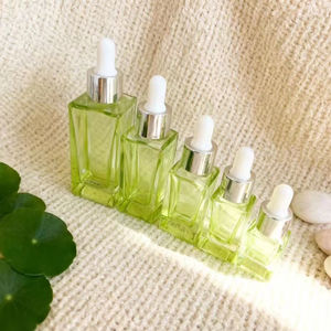 Flacone Contagocce in Vetro Trasparente <span class=keywords><strong>Verde</strong></span> da 5ml 15ml 20ml 30ml 50ml per Oli Essenziali <span class=keywords><strong>e</strong></span> Cosmetici con Pipetta - Product Image 3