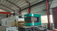 Machine de moulage de barquettes à œufs de capacité moyenne, 4000 pièces par heure, ligne complète avec four de séchage à économie d'énergie