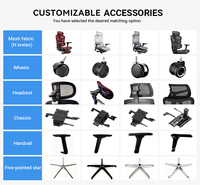 Silla de Oficina Ergonómica Contemporánea con Reposabrazos Ajustables en 3D, Giratoria, con Malla y Tela para Uso en Talleres y Oficinas