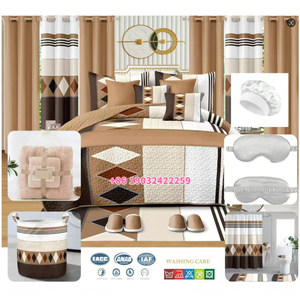 स्टॉक किंग आकार 12/26/30 pcccs बेडडिंग सेट क्वैल्ट बेड कवर के समान पर्दे वाले बाथरूम बेडडिंग शीट सेट बेडस्प्रेड सेट सेट - Product Image 4