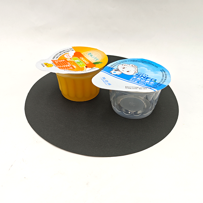 100ml Plastic Cup with Aluminum Foil Lid - Ideal for Orange Juice, Yogurt,  and Other Food Packaging