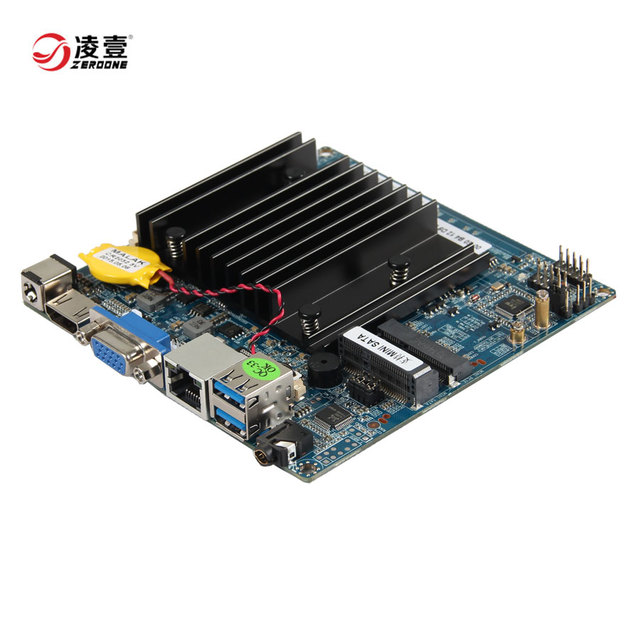 Cheap New Fanless Onboard CPU X86 Motherboard Intel Quad Core J1900 Nano Itx Single Board Computer Desktop Support Linux Wifi 3G