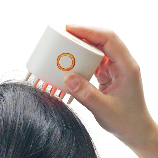 Head Electric Oil Applicator Comb Red Light Therapy Anti Hair Loss Hair Growth Device Electric Scalp Massager