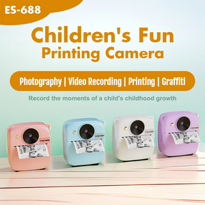 Appareil photo à impression instantanée <span class=keywords><strong>pour</strong></span> enfants 4 jeux de puzzle Photographie Enregistrement vidéo Impression Graffiti amusant adolescents - Product Image 5