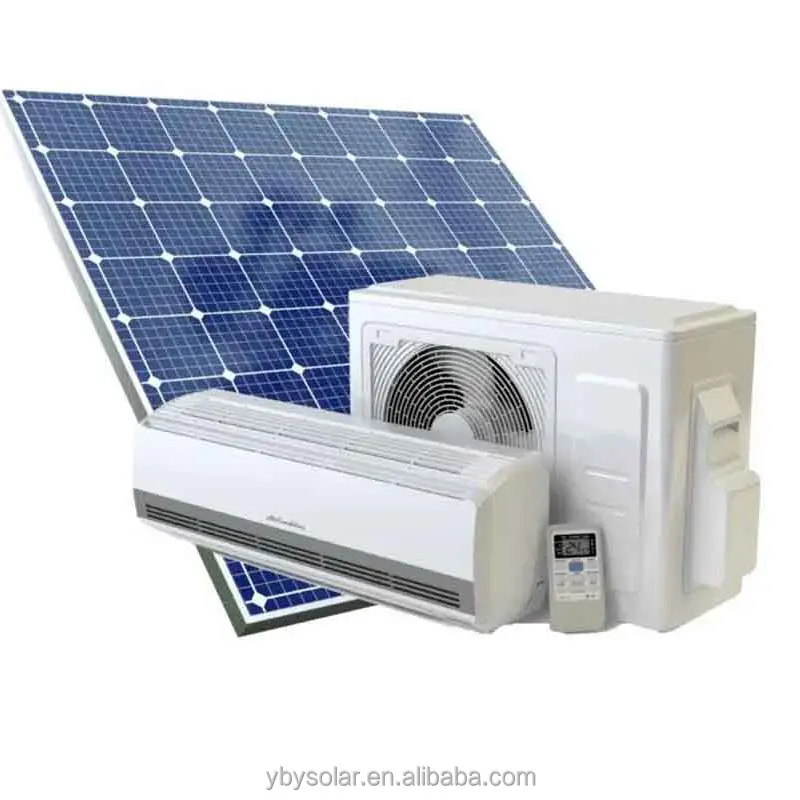 مكيف هواء سبليت محمول موفر للطاقة للمنزل تيار مستمر هجين يعمل بالطاقة الشمسية مكيف هواء خارج الشبكة