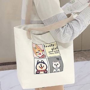 Bolsa de Compras Reutilizable Lilalila, Estilo Japonés, Personalizada con Logotipo Impreso, Lona Resistente, Grande - Product Image 5