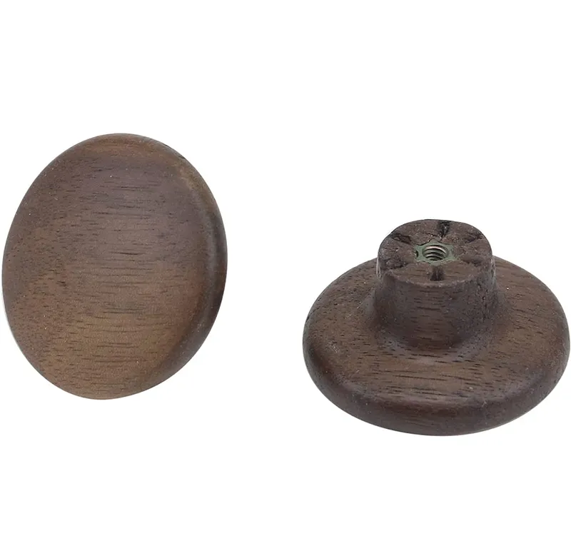 Pomello per mobili manopole per cassetti in legno rotonde antiche piccole manopole per cassetti decorative manico in legno in vendita