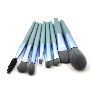 कस्टम लोगो हिप्पोकैम्पस आंखों का चेहरा ब्लश पाउडर 8 पीसी पेशेवर नायलॉन लकड़ी हैंडल कंटूर ब्रश सेट - Product Image 3