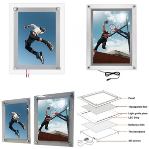 High Quailty <b>LED</b> Crystal <b>Light</b> <b>Box</b> for Menu Display High Quality Illuminated Poster Display <b>Light</b> <b>Box</b> - Product Image 1