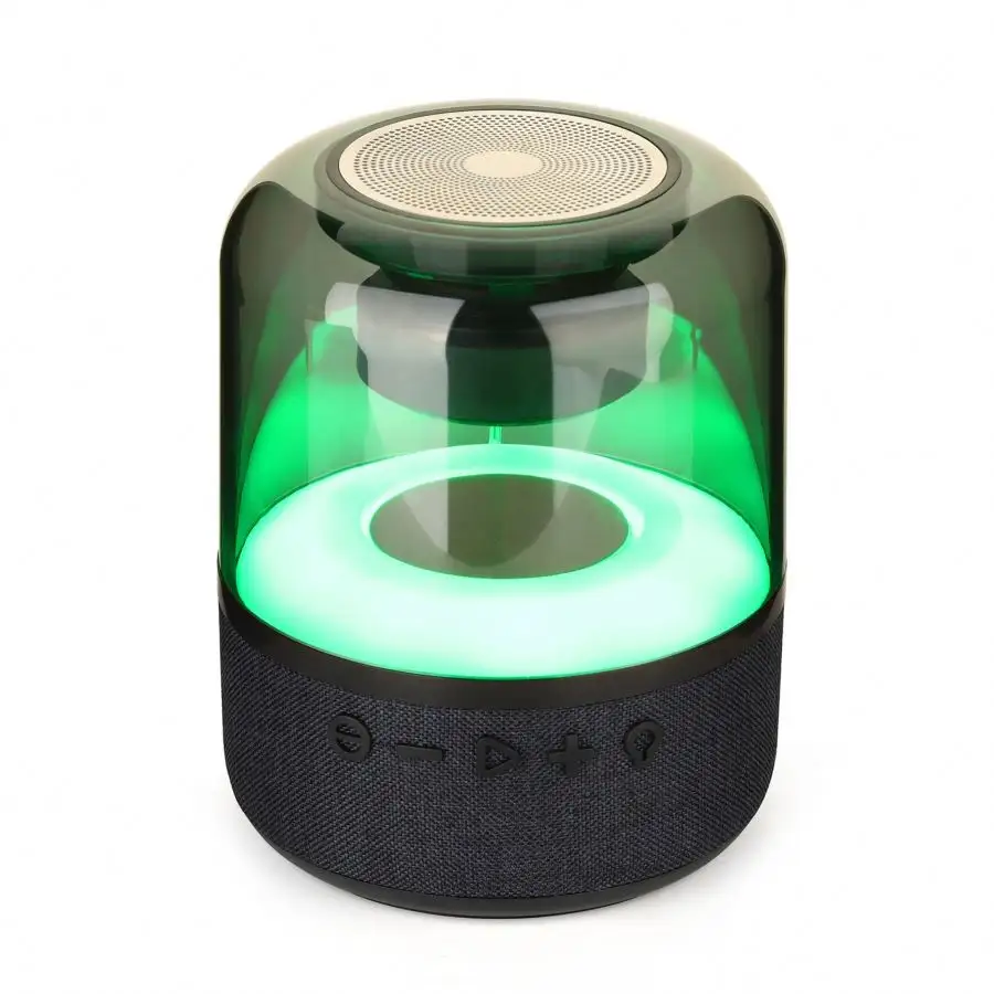 Professional 2.1 Channel Double Horn Hi-fi Subwoofer Boombox Colorful Lighting Portable Bluetooth Speakers With Camping Lamp