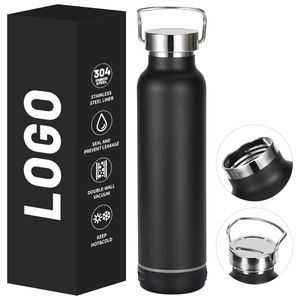 Bouteille d'eau sport isotherme en acier inoxydable avec logo personnalisé, 450 ml et 600 ml, avec technologie intelligente, gourde de voyage - Product Image 1