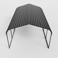 Tente d'abri de voiture à cadre en métal portable abri de Garage préfabriqué en aluminium et en acier pour garage de stationnement de voiture en plein air