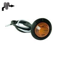 Feux latéraux LED pour bus, feux de gabarit latéraux 12v noirs pour camion, remorque, camion