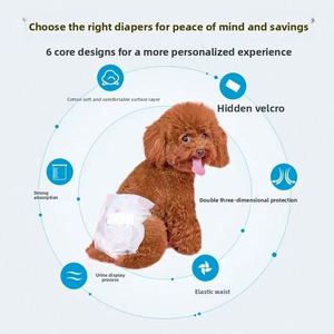 Couches pour chiens et animaux de compagnie à usage public - Anti-urine indécente, hygiène physiologique et sécurité - Culottes - Product Image 4