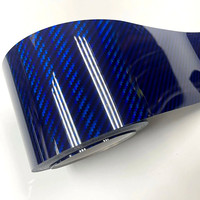 Film PET forgé effet laser arc-en-ciel fibre de carbone pour console centrale et rétroviseur intérieur – Vinyle adhésif Chine