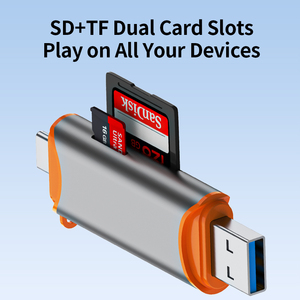 USB 3.0/USB C để TF/SD Đầu đọc thẻ 2 trong 1 bộ nhớ thông minh Đầu đọc thẻ Loại C OTG ổ đĩa <span class=keywords><strong>flash</strong></span> CardReader Adapter - Product Image 3