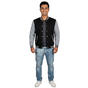 Chaqueta Varsity para Hombre, Chaqueta de Béisbol Estilo Letterman para Escuela Secundaria, Chaqueta Varsity Personalizada - Product Image 1