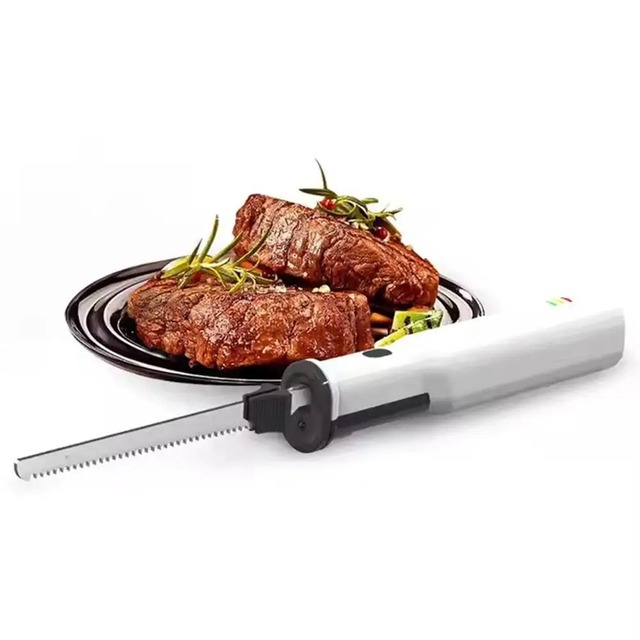 New Multi Functional Electric Bread Knife Professional Cordless Bread Knife Rechargeable Electric Knife Stainless Steel Blades