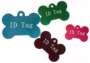Custom Silent Black Pet ID Personalized Quick Release Slide Collar <b>Tag</b> Name Engraved Gold Bone Shape Metal <b>Cat</b> Dog Cartoon Print - Product Image 4