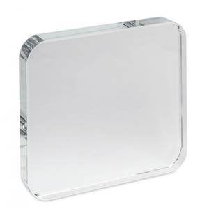 Fermacarte Quadrato in Vetro 100x100 H19 Elegante Accessorio Decorativo per Ufficio - Product Image 2