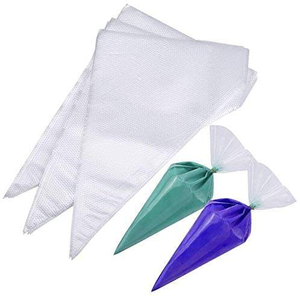 HC PACK Side Gusset Bolsas desechables para tuberías Paquete 100 Pastel de glaseado grueso Pastelería Ldpe Suministros de decoración de pasteles - Product Image 4