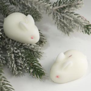Jade Rabbit Moon Rabbit Scented <b>Candle</b> Mid-Autumn Decor Aroma <b>Candle</b> Festive Ornament Hand Gift Indoor Fragrance Wholesale - Product Image 2