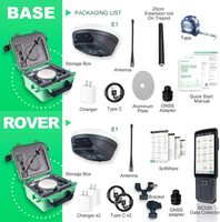 Ensemble récepteur GNSS E1 avec IMU, équipement de topographie GPS RTK, précision centimétrique, base et rover RTK