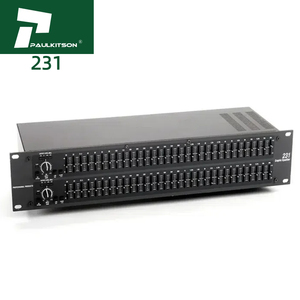 Bộ khuếch đại chỉnh âm chuyên nghiệp Paulkitson PE231, cấu tạo kim loại, thiết kế 2U, điều khiển trượt chuyên nghiệp để cân bằng âm thanh - Product Image 1