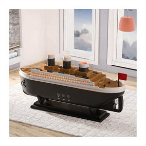 Humidificador Ultrasónico Dinámico de 250 ml con Diseño de Barco de Vapor, Nuevo Modelo con Control Remoto Eléctrico, Aroma, Plástico, de Sobremesa - Product Image 2