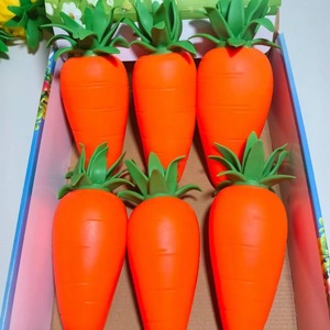 Jouets à presser géants en forme de carotte, raisin et fruit pour Halloween, jouets anti-stress en forme de légumes géants pour la vente en gros - Product Image 4
