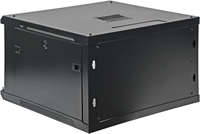 Armoire murale en acier noir 9U/12U avec porte en verre pour équipement informatique de données réseau pour rack de serveur de centre de données