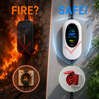Chargeur EVSE portable de type 2 11kW 22kW Équipement de recharge pour véhicules électriques avec contrôle intelligent par application OEM ODM