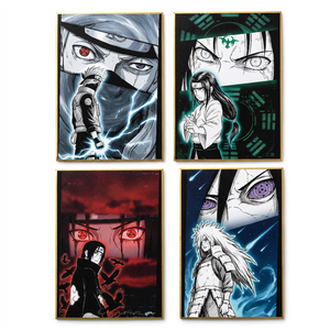 แผ่นศิลปะธีมนินจาขายส่ง ตกแต่งด้วยฟอยล์ลายละเอียดสไตล์เรโทร แนวอนิเมะ สำหรับตกแต่งห้องนั่งเล่น เหมาะสำหรับวัยรุ่นและผู้ใหญ่ สไตล์คลาสสิก - Product Image 3