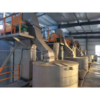 Mélangeur à gravité zéro de type tour CE pour mortier d'isolation thermique 50 30 20t/h, ligne de malaxage à sec clé en main automatique