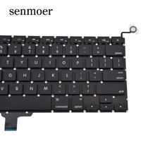 En stock, clavier noir US sans cadre pour ordinateur portable Apple Macbook Pro Unibody A1278 13.3 2009 2010 2011 2012