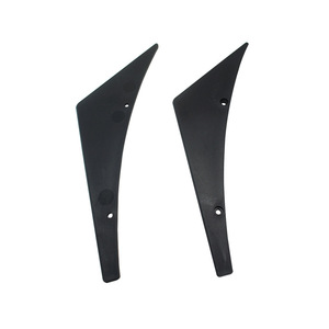 Déflecteurs de vitres de voiture en plastique noir, pare-pluie, déflecteurs d'air avant pour pare-chocs automobile 2015 PQY-BS21 - Product Image 2