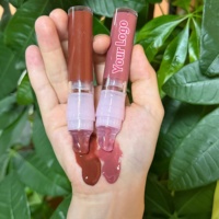Gloss à lèvres liquide effet miroir, huile-gel hydratante à l'acide hyaluronique, plusieurs couleurs, marque privée