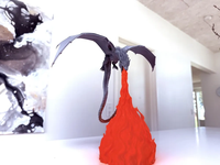 Lampe Dragon Souffleur de Feu, Veilleuse Dragon Imprimée en 3D, Décoration de Bureau Fantaisie, Ornement Créatif pour la Maison, Cadeau pour Enfants et Adultes