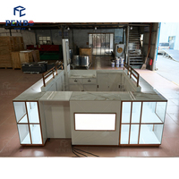 PENBO Fashion Shopping Mall Lampu LED Tahan Air Dispenser Parfum Meja Bar Kustom Putih Mdf Ramah Lingkungan Tahan Lama