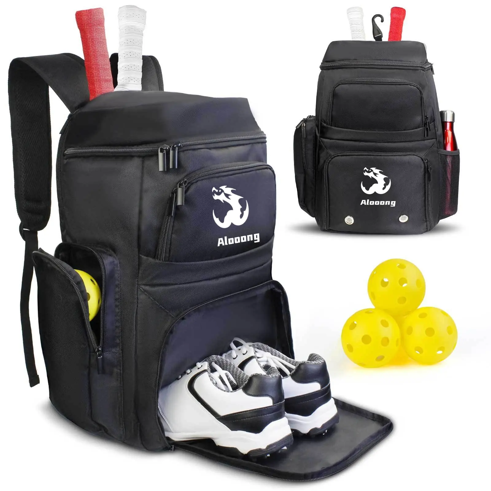 Extra-large Capacity Pickleball  Tennis  Badminton  and Table Tennis Backpack  Can Hold Rackets and Separate Sport Shoes