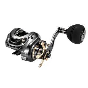 Gka300 Baitcasting Reel Magnetische Rem Haspel Bfs 9.5Kg/22lb Sleepkracht 9 1 Bb 6.4:1 Drag Clicker Enkele Handgreep Vishaspel