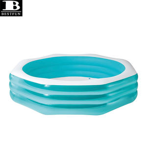 Grande <span class=keywords><strong>piscine</strong></span> gonflable octogonale en PVC épaissi, <span class=keywords><strong>piscine</strong></span> familiale gonflable hors sol pour enfants et adultes, jardin extérieur - Product Image 4