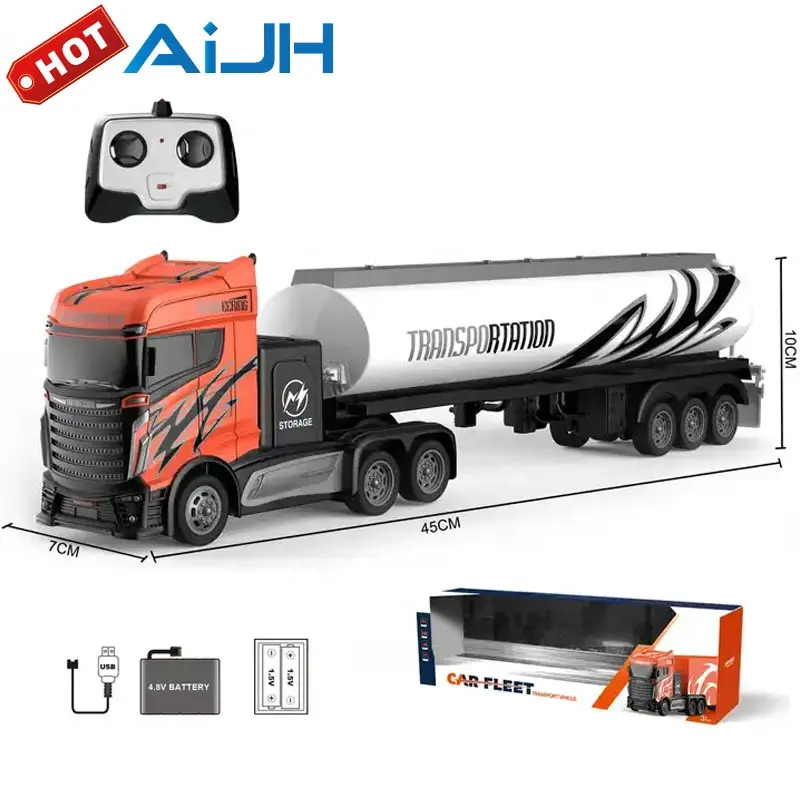 Ajh rc משאית שליטה מרחוק מכונית 2.4g צעצועים צעצועים 1:16 בקרת רדיו ילדים משאית