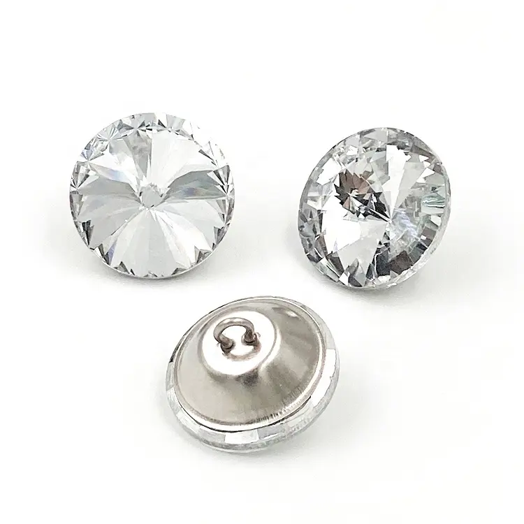 Großhandel Sofa Knopf 20mm 25mm Acryl Diamant Rundglas Kristall Polsterung Sofa Knöpfe