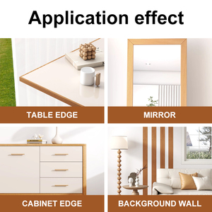Decoration Wood Grain <strong>PVC</strong> Edge Banding <strong>Tape</strong> with Rubber Adhesive Single Sided Pressure Sensitive for Furniture Cabinet - Product Image 6
