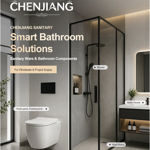 Diseño Interior de Baño Minimalista, Tanque de Agua Invisible que Ahorra Espacio, <span class=keywords><strong>Cisterna</strong></span> Oculta Moderna con Panel de Descarga Metálico - Product Image 6