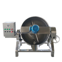 Jus de pomme en acier inoxydable 316L, agitateur, vapeur, gaz, chauffage électrique, bouilloire avec mélangeur