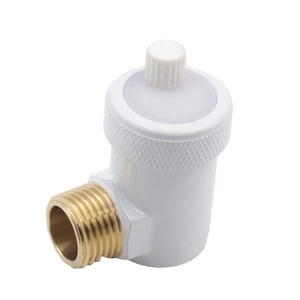 Vanne de ventilation manuelle droite en laiton <span class=keywords><strong>blanc</strong></span> de haute qualité, taille de <span class=keywords><strong>port</strong></span> 1/2 - Product Image 2