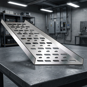 Cannelle de câblage industrielle ventilée en acier inoxydable 304, surface passivée latérale de 100 mm, capacité de charge de 100 kg pour la pose de câbles - Product Image 2