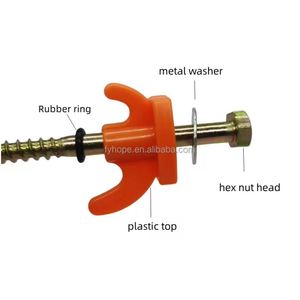 20 PCS Groundhog Steel <b>Tent</b> <b>Pegs</b> - Hex Drill Bit <b>Screw</b>-<b>In</b> Stakes with Carry Case for Outdoor Camping Travel - Product Image 4